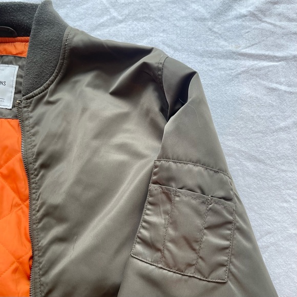 Men’s Large Only and Son Peat/Olive Bomber Jacket - Picture 8 of 8